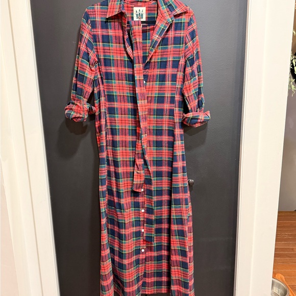 Kiel James Patrick Maple Lake Trail Flannel Maxi Dress - Medium - Picture 3 of 10